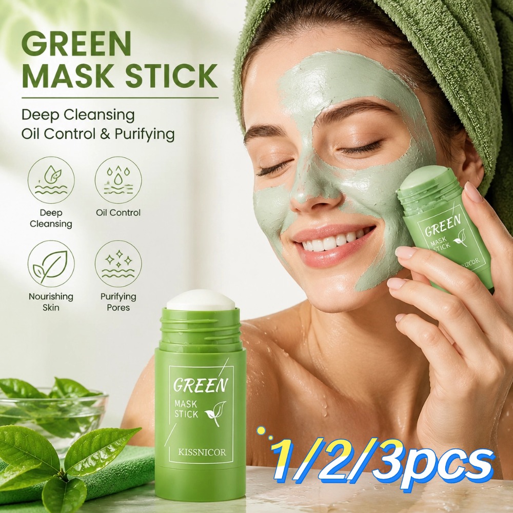 Green Tea Cleansing Clay Mask - 1/2/3 adet Yeşil Çay Maskesi Derin