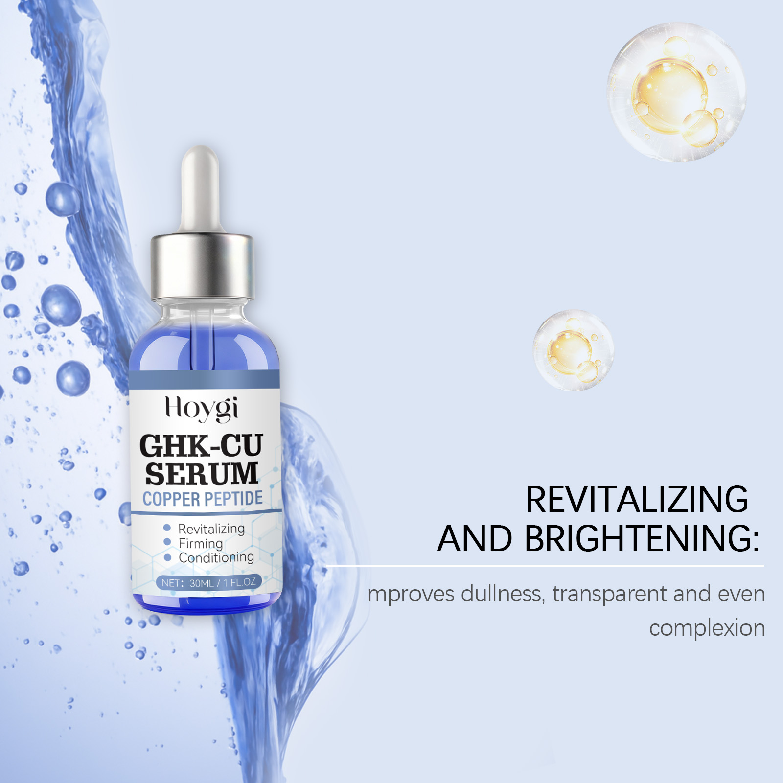 30ml Bakır Peptid Serumu GHK-C - Hyaluronic Acid Facial Serum incelemesi ve fiyatı